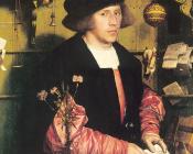 小汉斯 荷尔拜因 : Portrait of the Merchant Georg Gisze